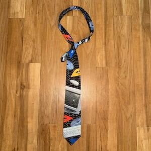 Ralph Marlin "The Web" Computer Tie 1997 Vintage Novelty PC Tech Spiderweb